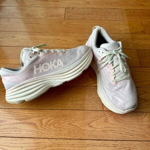 HOKA Bondi 8 Cosmic Pearl Running Shoes